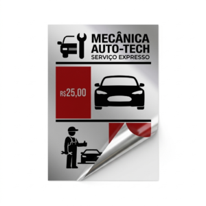 Vinil Adesivo Metálico SRA3