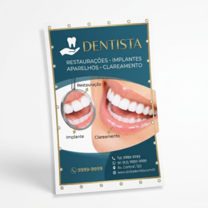 Lona Brilho 440g | Com Ilhós